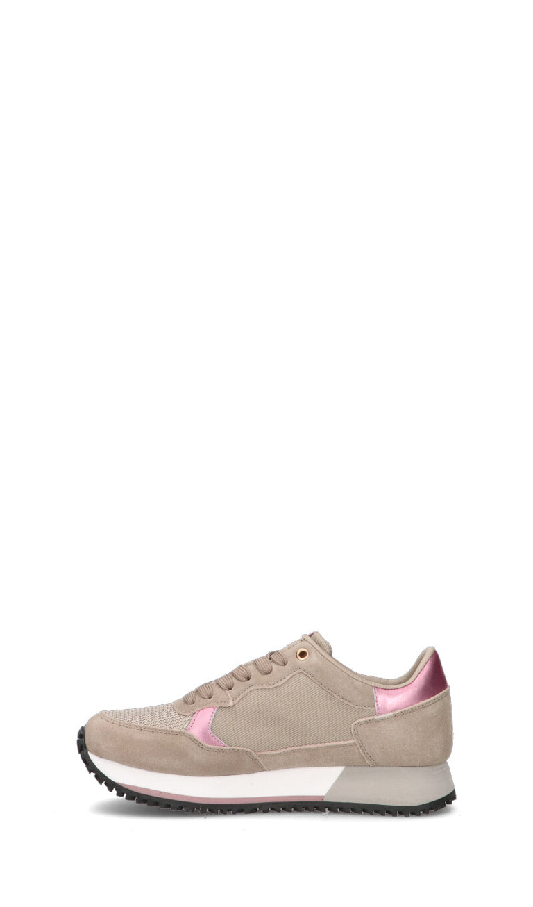 U.S. POLO ASSN. Sneaker donna beige/rosa in suede