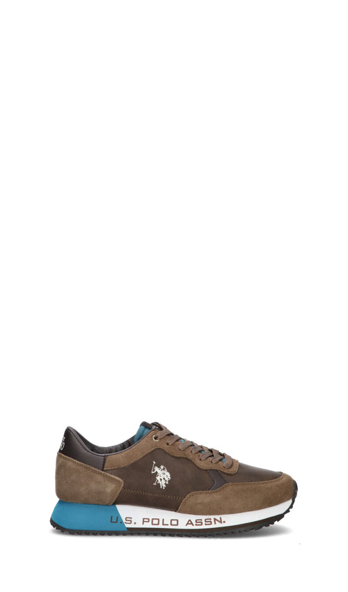 U.S. POLO ASSN. Sneaker uomo marrone in suede