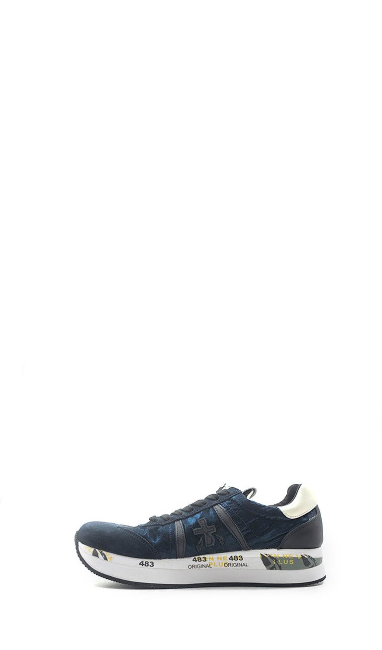 PREMIATA CONNY Sneaker donna blu/nero pelle