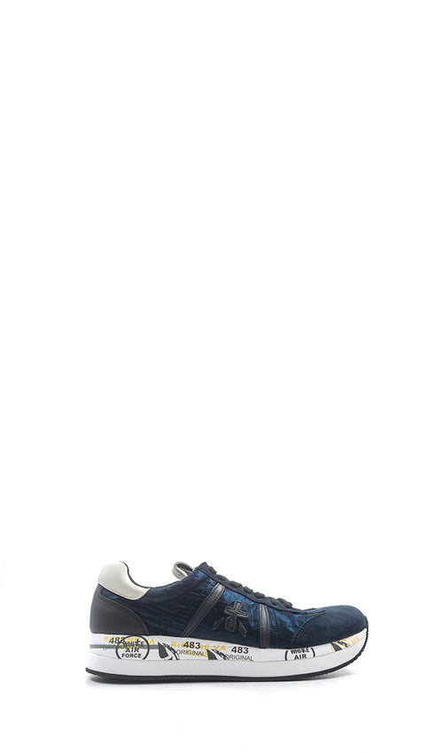 PREMIATA CONNY Sneaker donna blu/nero pelle