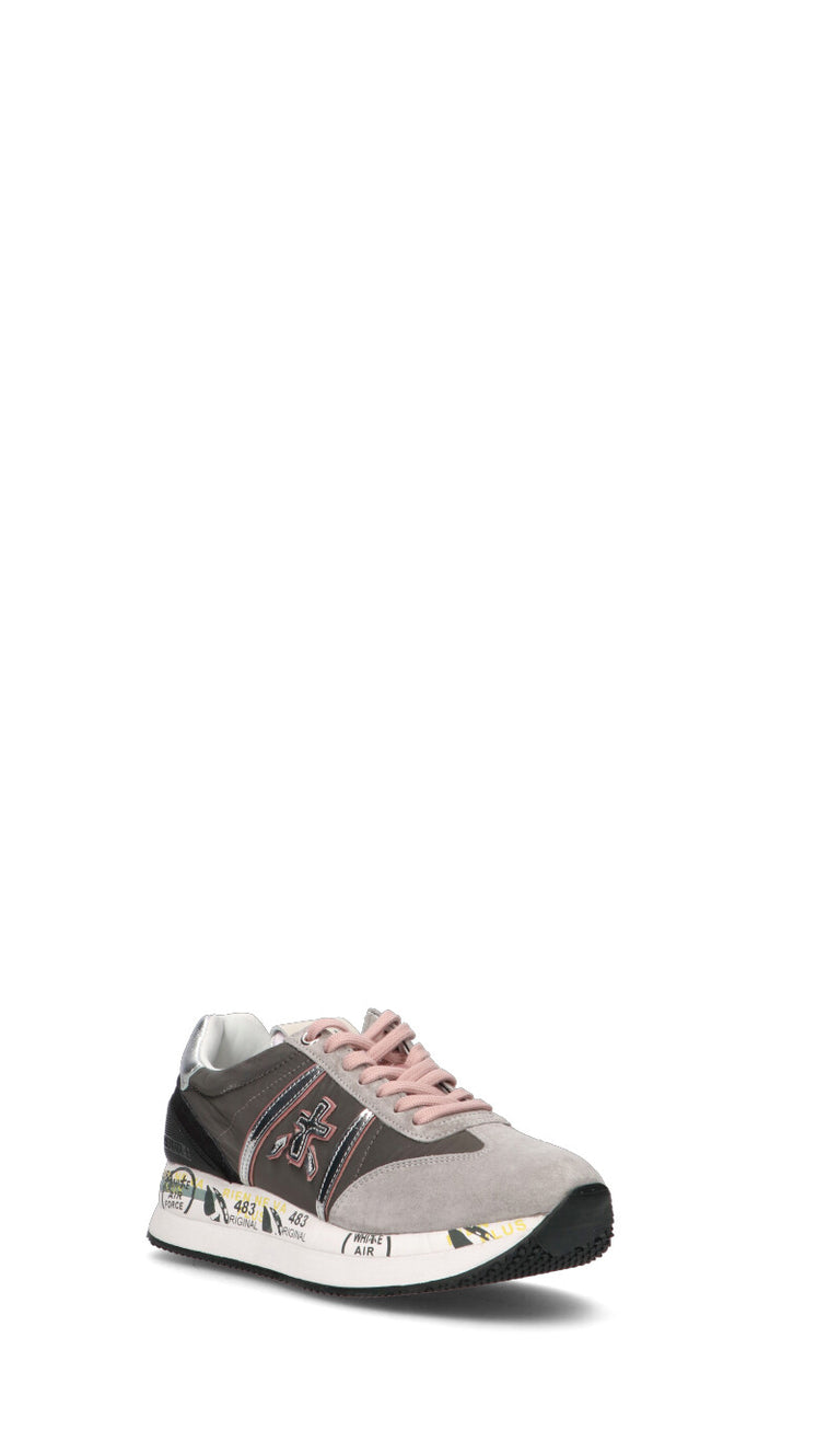 PREMIATA Sneaker donna grigia/argento in pelle