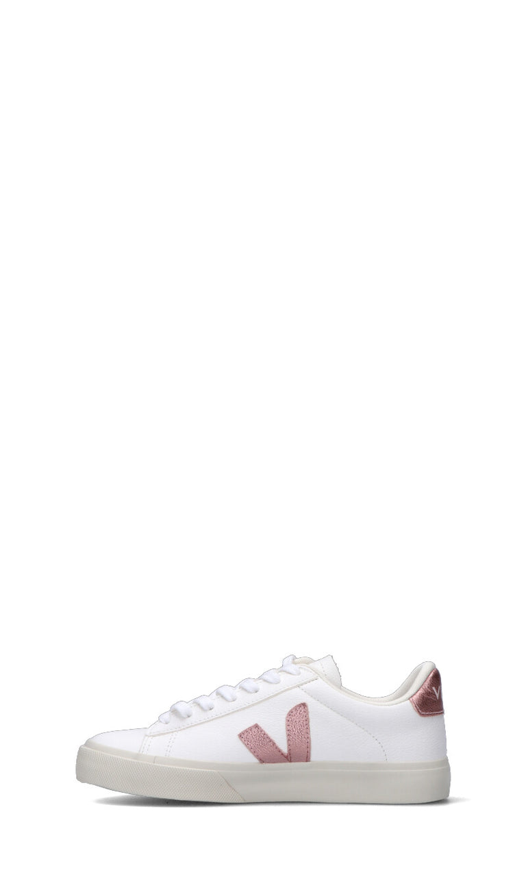 VEJA Sneaker donna bianca/rosa in pelle