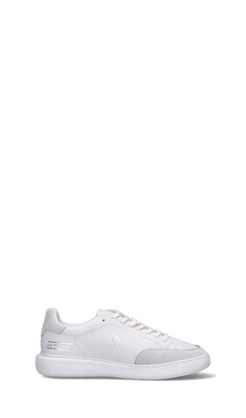 U.S. POLO ASSN. Sneaker uomo bianca in pelle