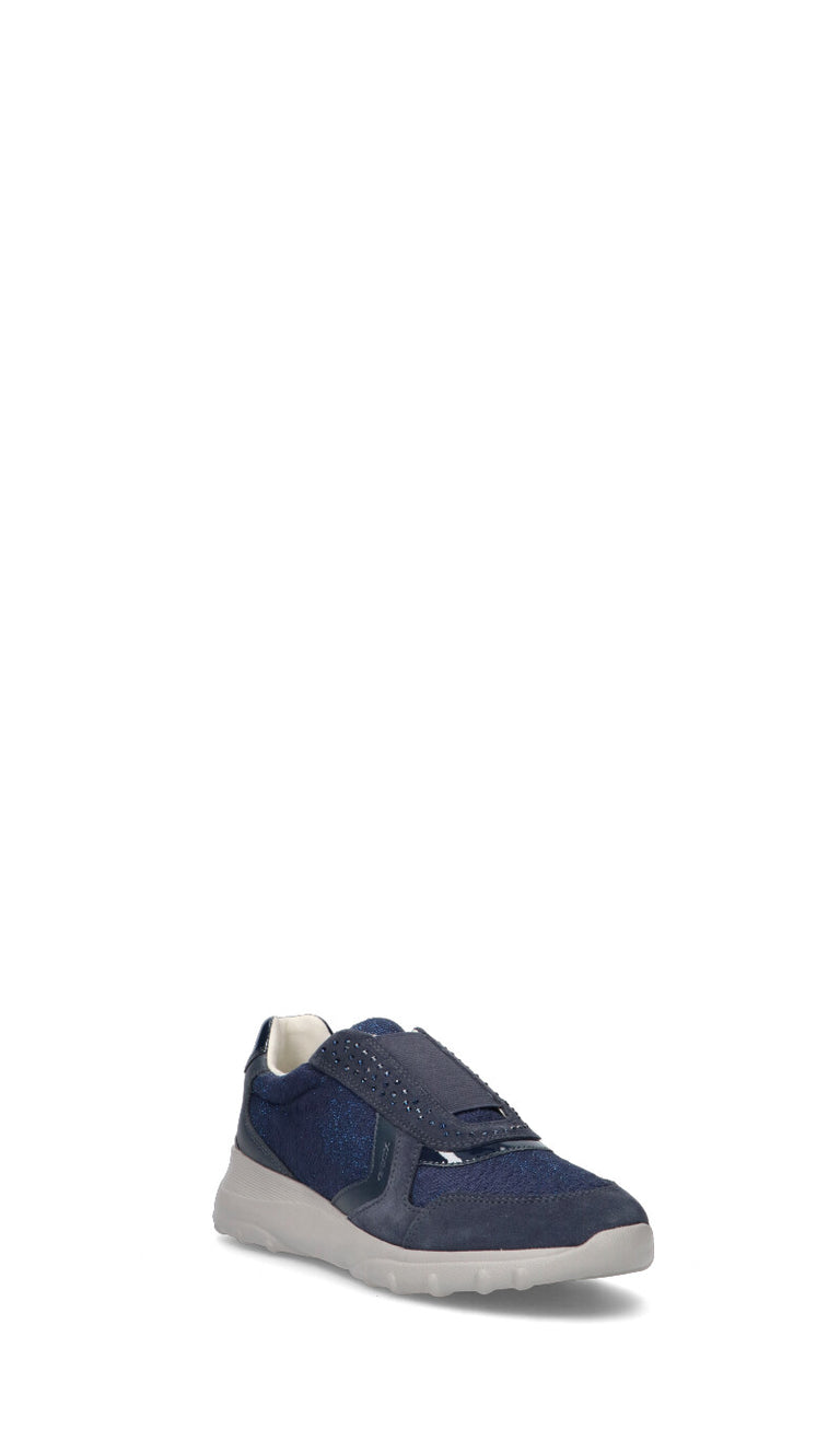 GEOX Sneaker donna blu in pelle