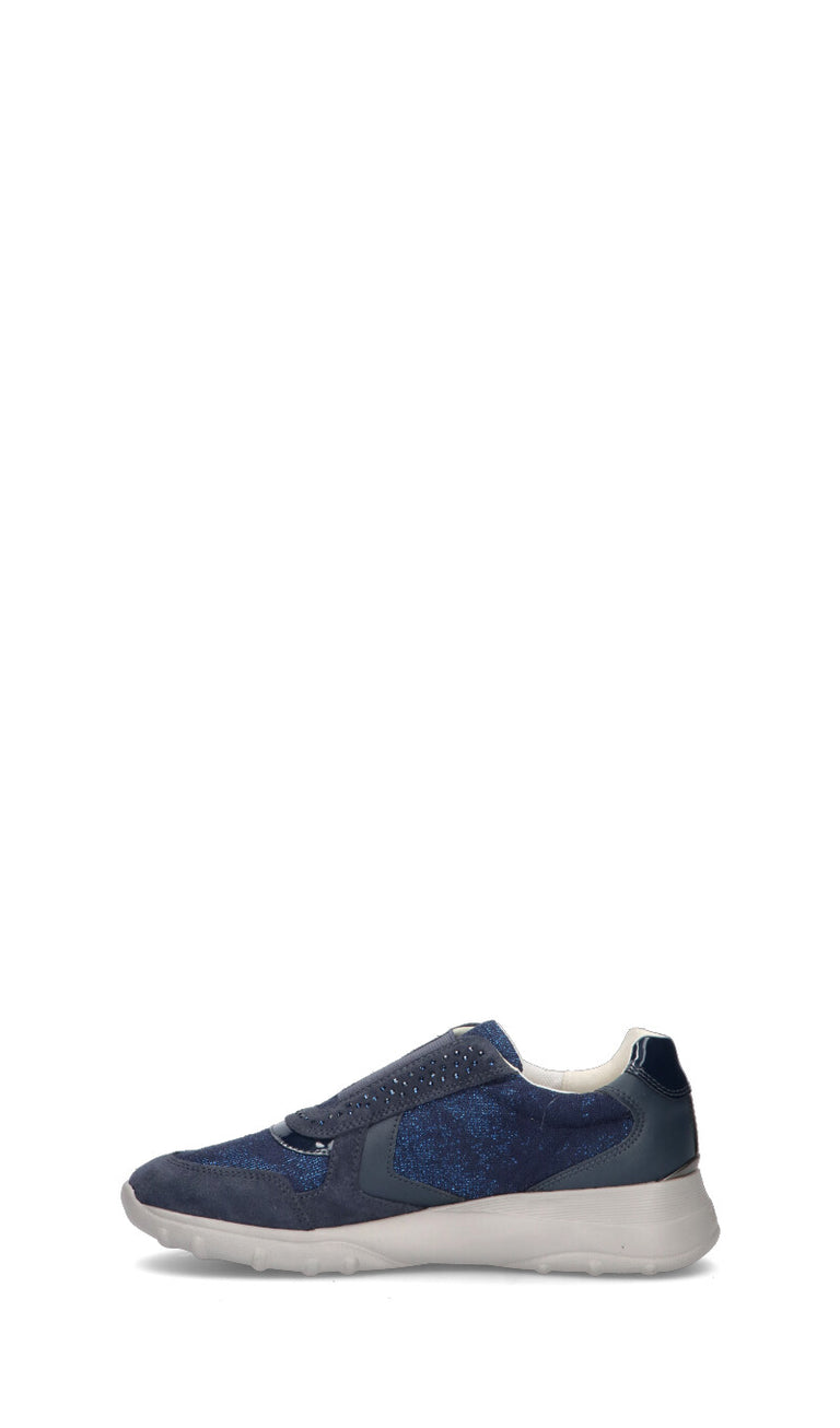 GEOX Sneaker donna blu in pelle