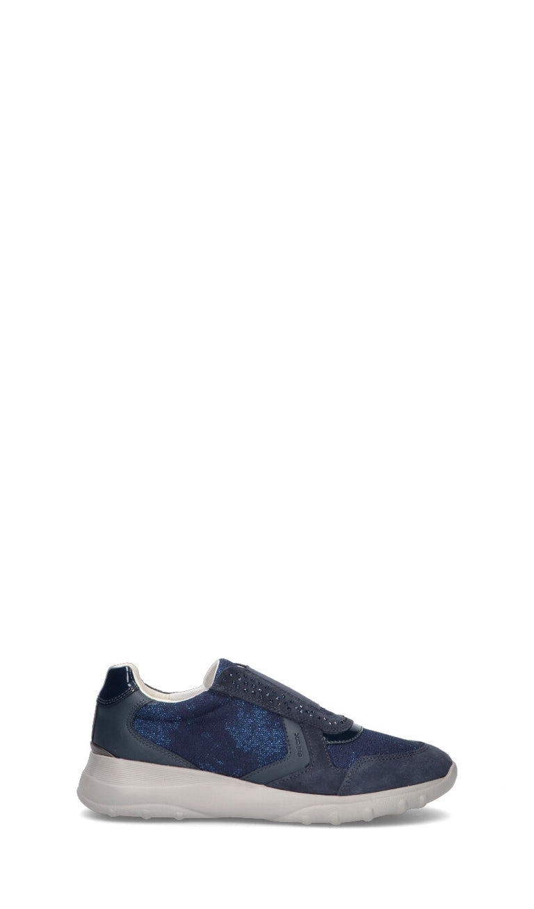 GEOX Sneaker donna blu in pelle