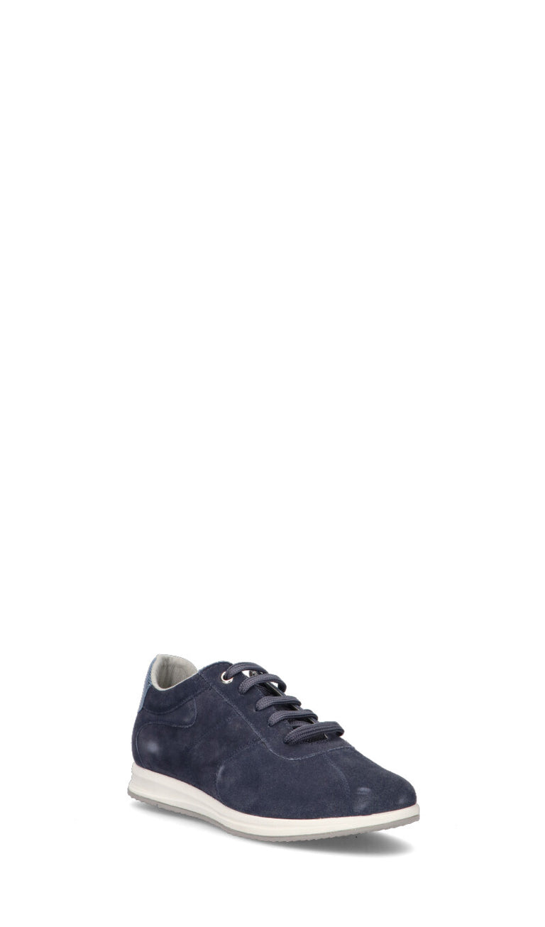 GEOX Sneaker donna blu in suede