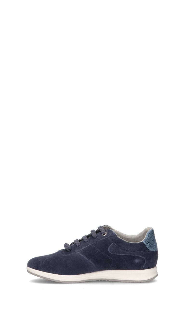 GEOX Sneaker donna blu in suede