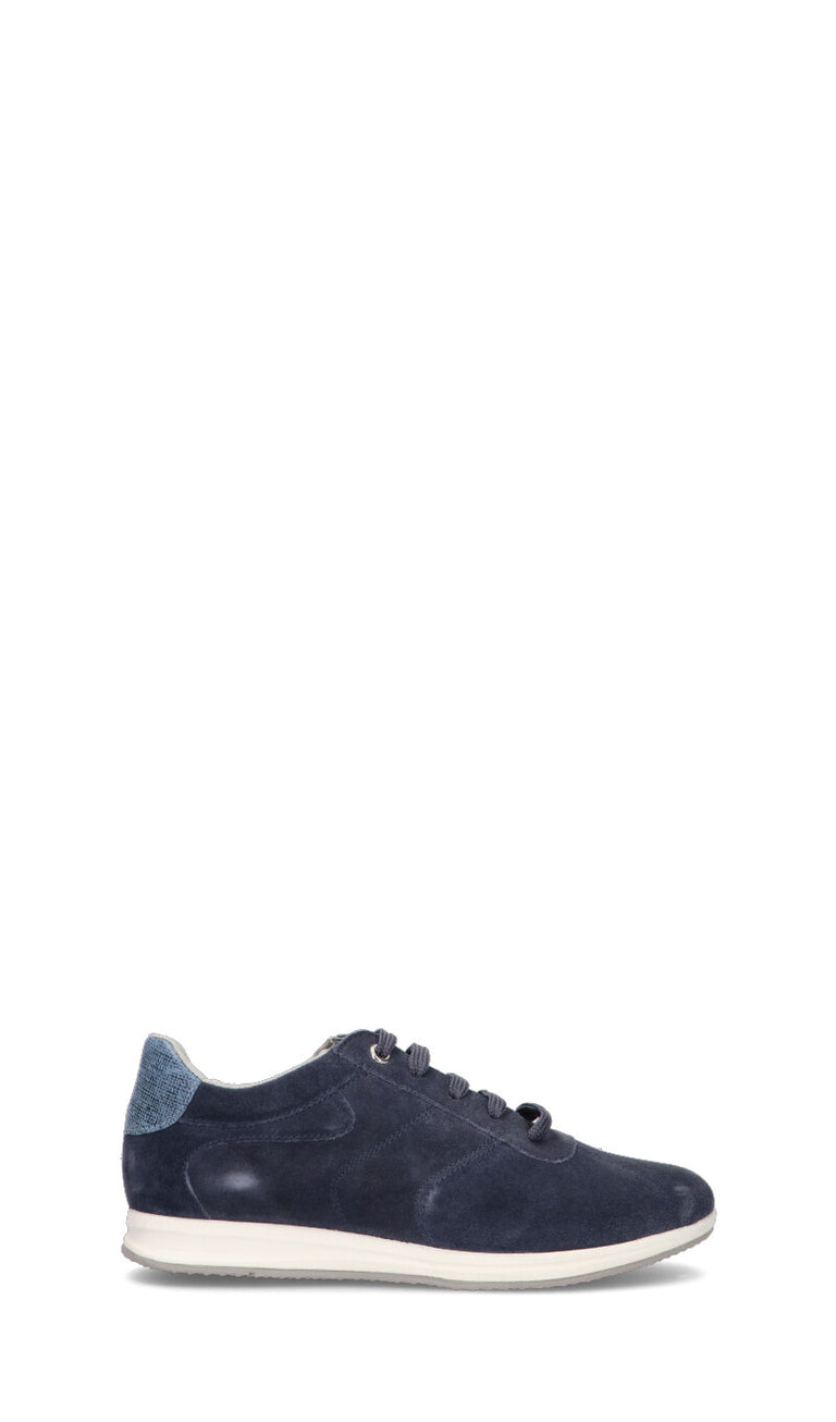 GEOX Sneaker donna blu in suede