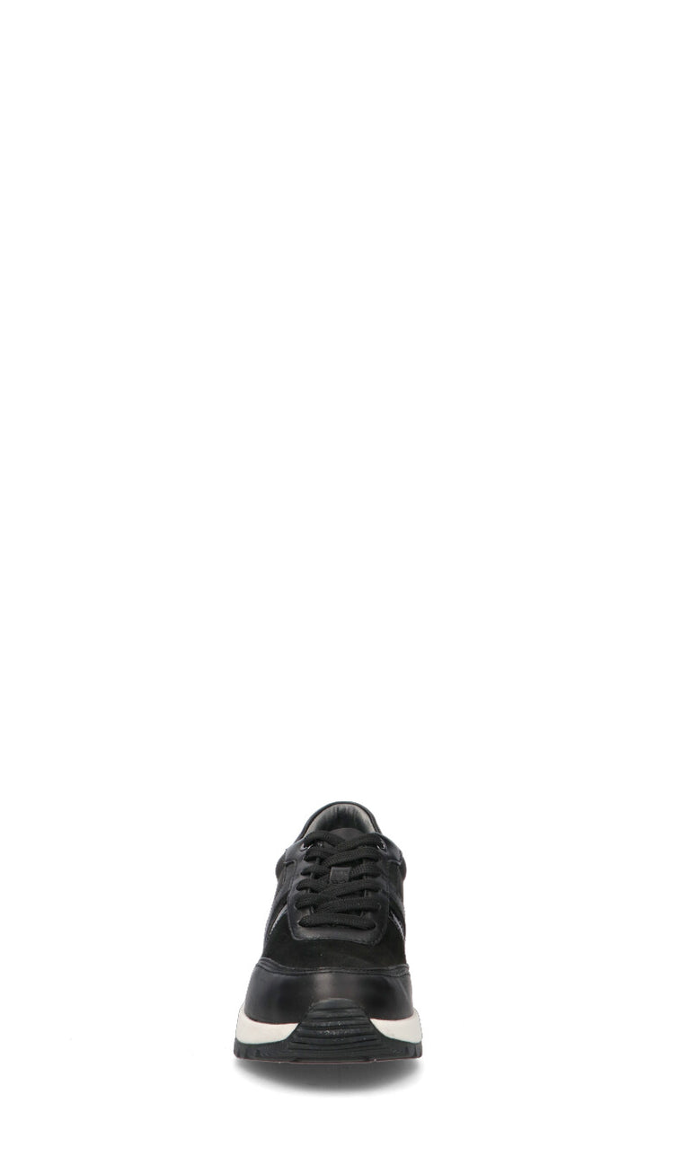 GEOX Sneaker donna nera in pelle