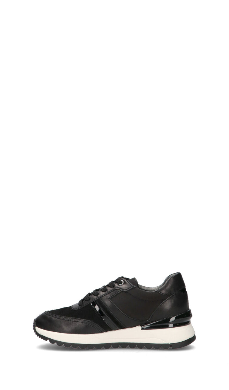 GEOX Sneaker donna nera in pelle