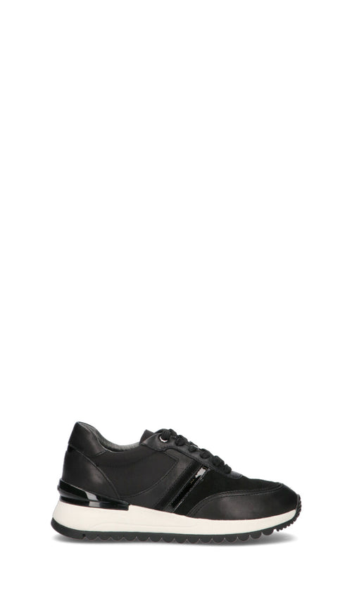 GEOX Sneaker donna nera in pelle