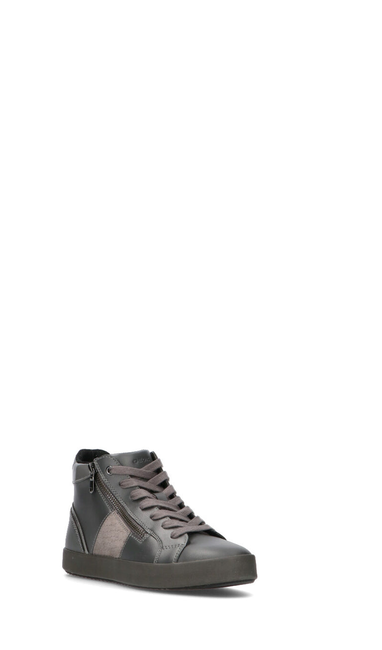 GEOX Sneaker donna grigia in pelle