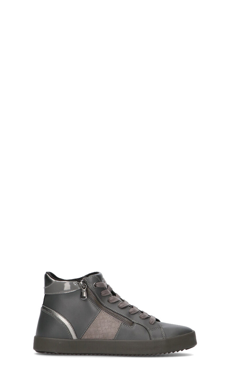 GEOX Sneaker donna grigia in pelle