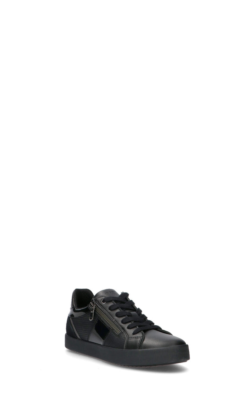 GEOX Sneaker donna nera in pelle