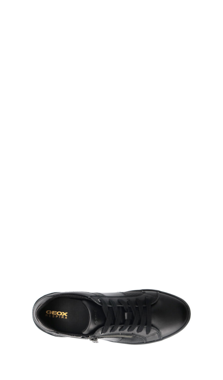 GEOX Sneaker donna nera in pelle