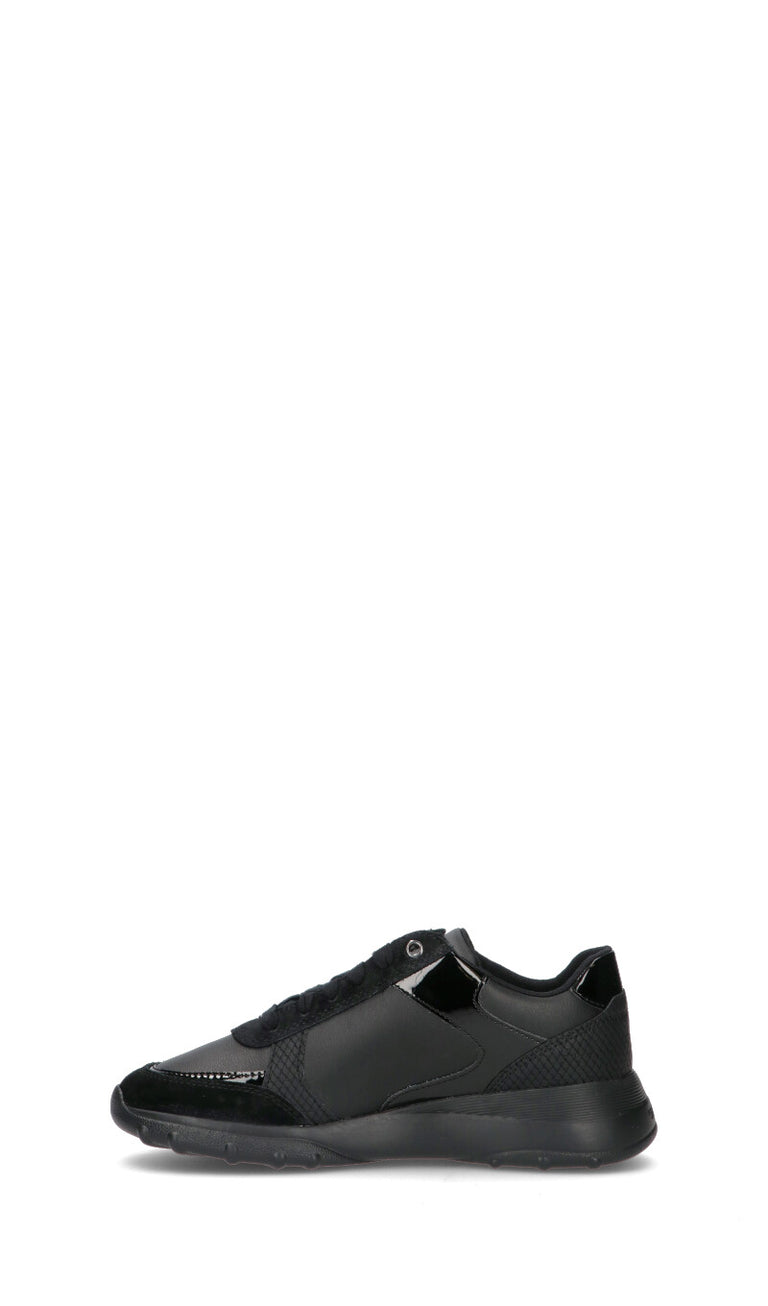 GEOX Sneaker donna nera in pelle