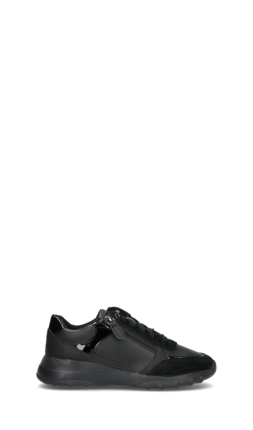 GEOX Sneaker donna nera in pelle