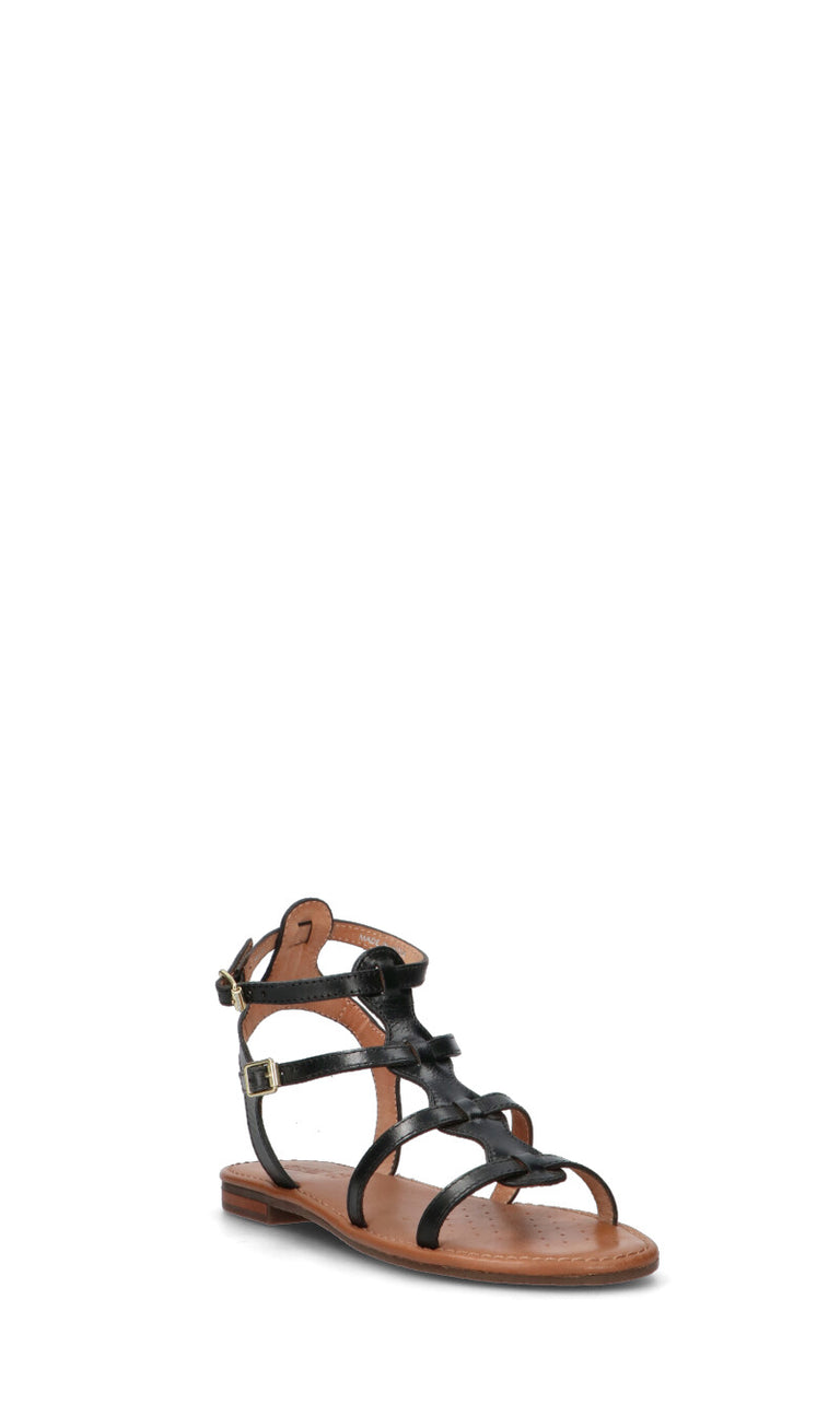 GEOX Sandalo donna nero in pelle