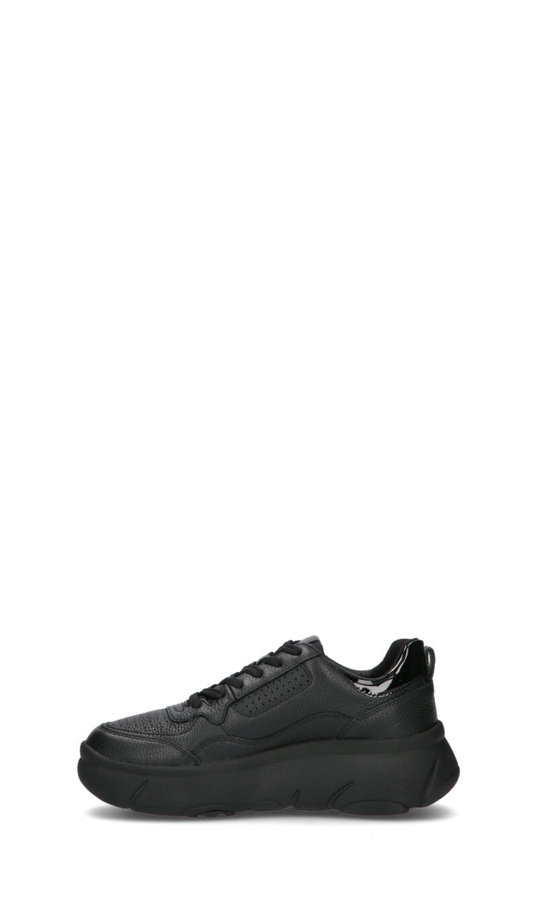 GEOX Sneaker donna nera in pelle