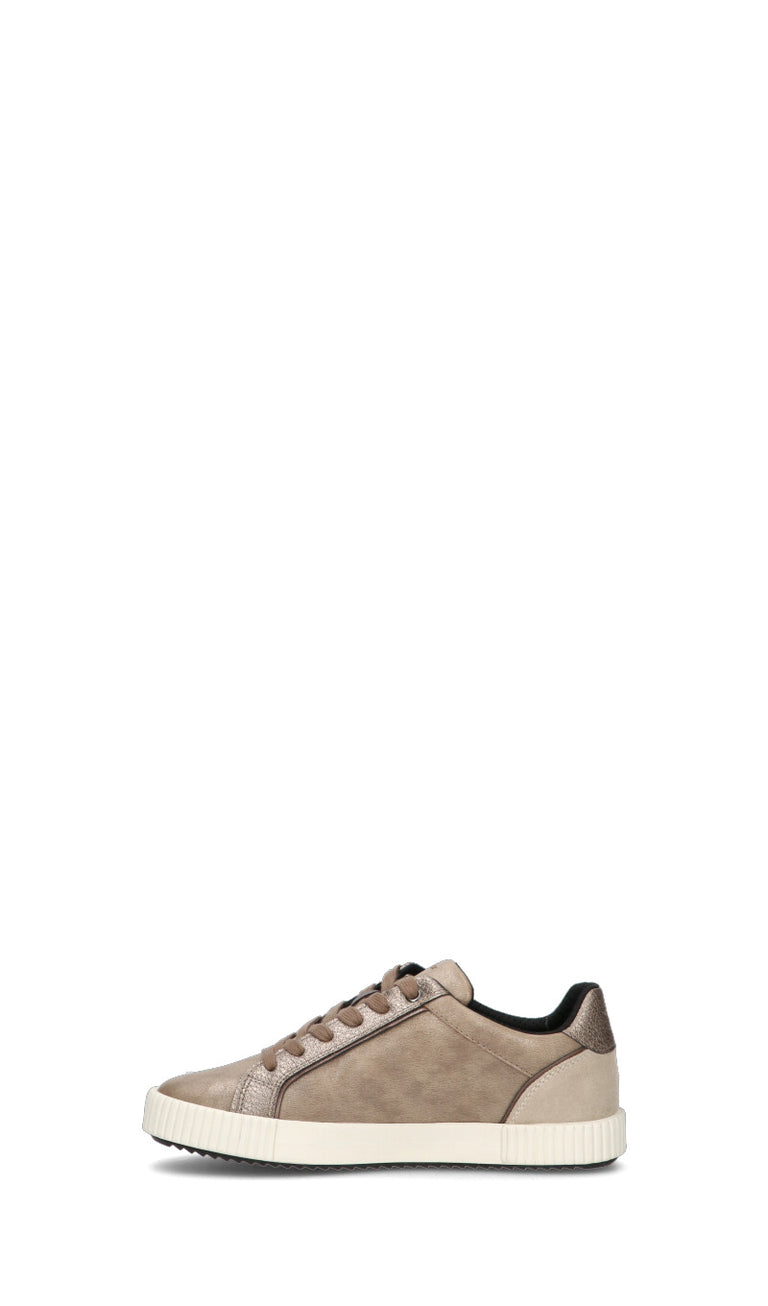 GEOX Sneaker donna taupe in pelle