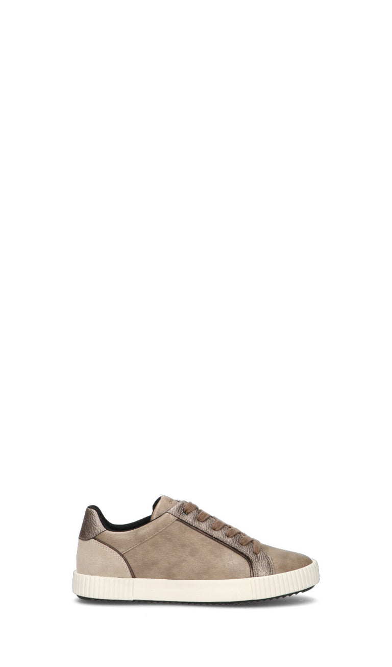 GEOX Sneaker donna taupe in pelle