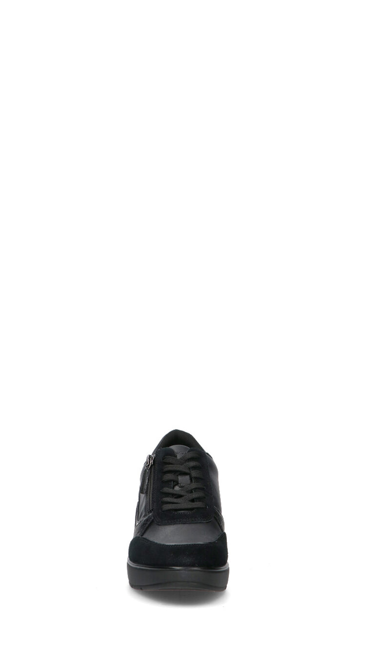 GEOX Sneaker donna nera in suede