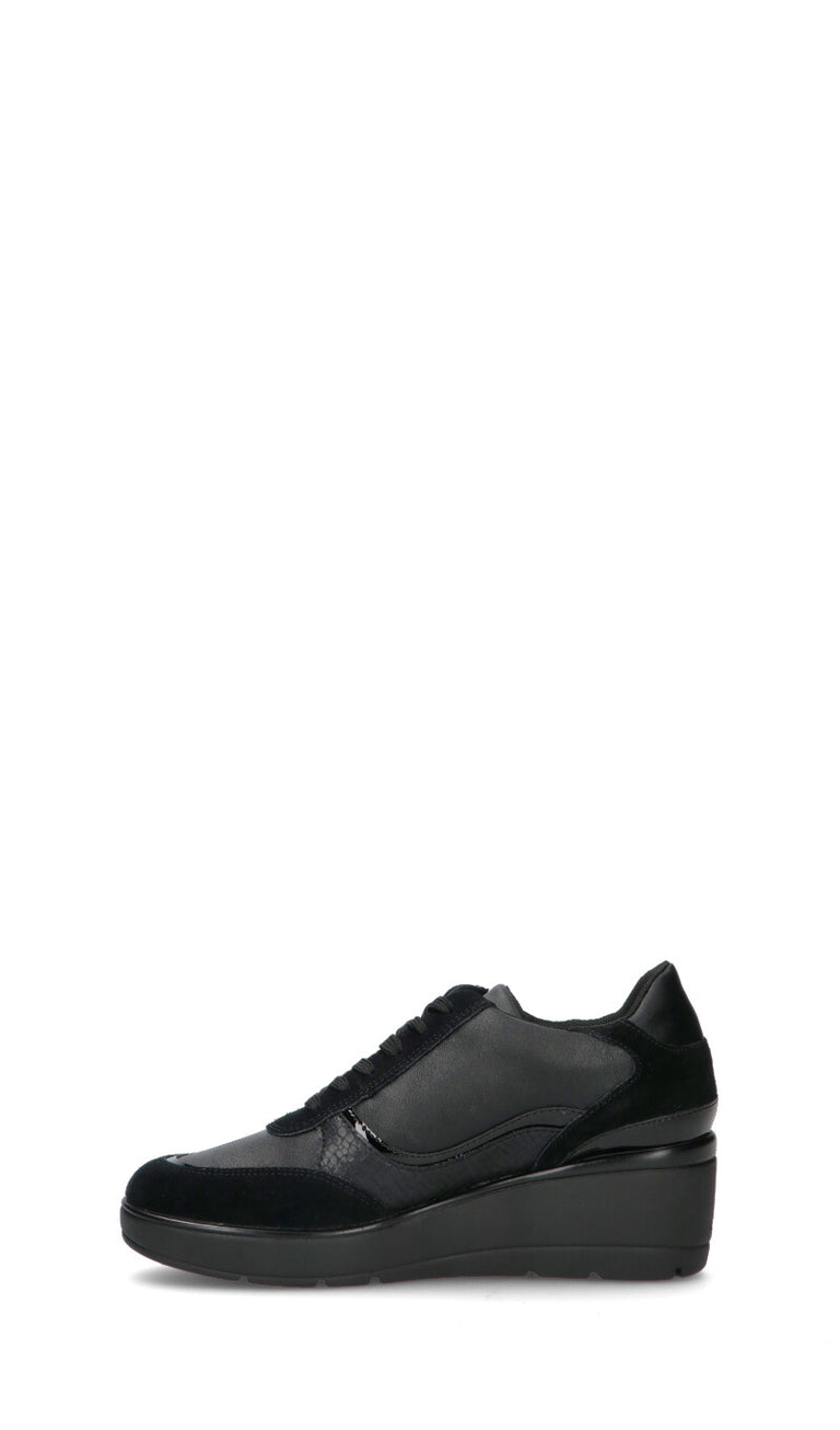 GEOX Sneaker donna nera in suede