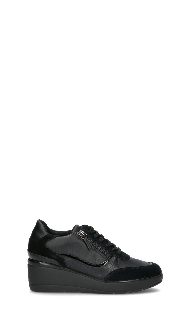 GEOX Sneaker donna nera in suede