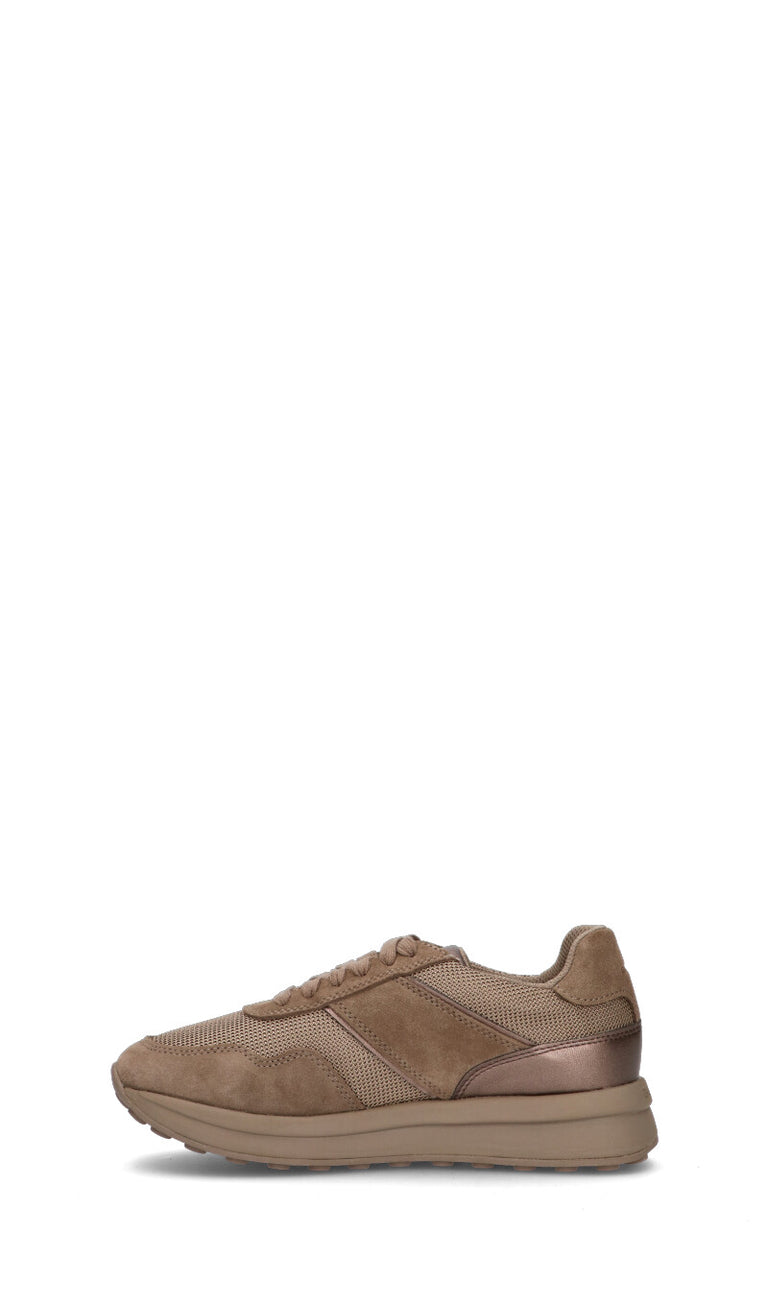 GEOX Sneaker donna beige in suede