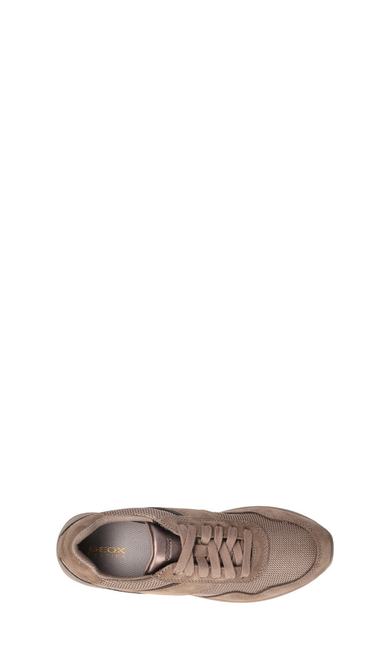 GEOX Sneaker donna beige in suede