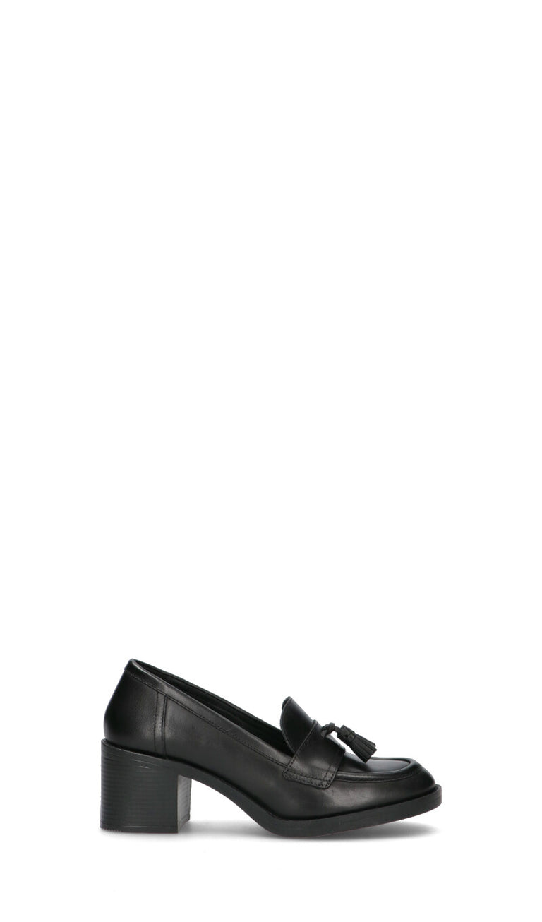 GEOX Mocassino donna nero in pelle