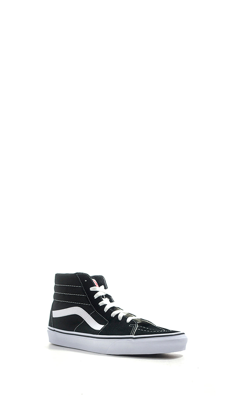 VANS Sneaker trendy uomo nera/bianca in pelle e tessuto