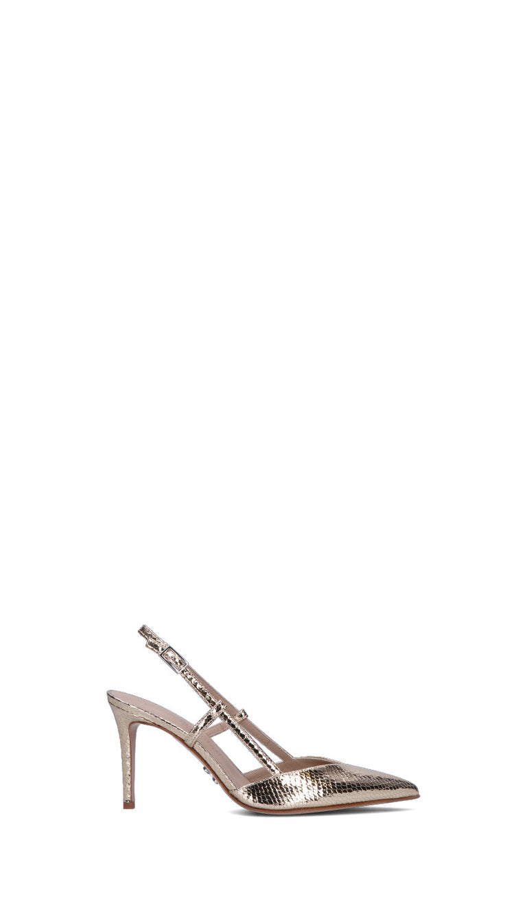 SERGIO LEVANTESI Slingback donna oro in pelle