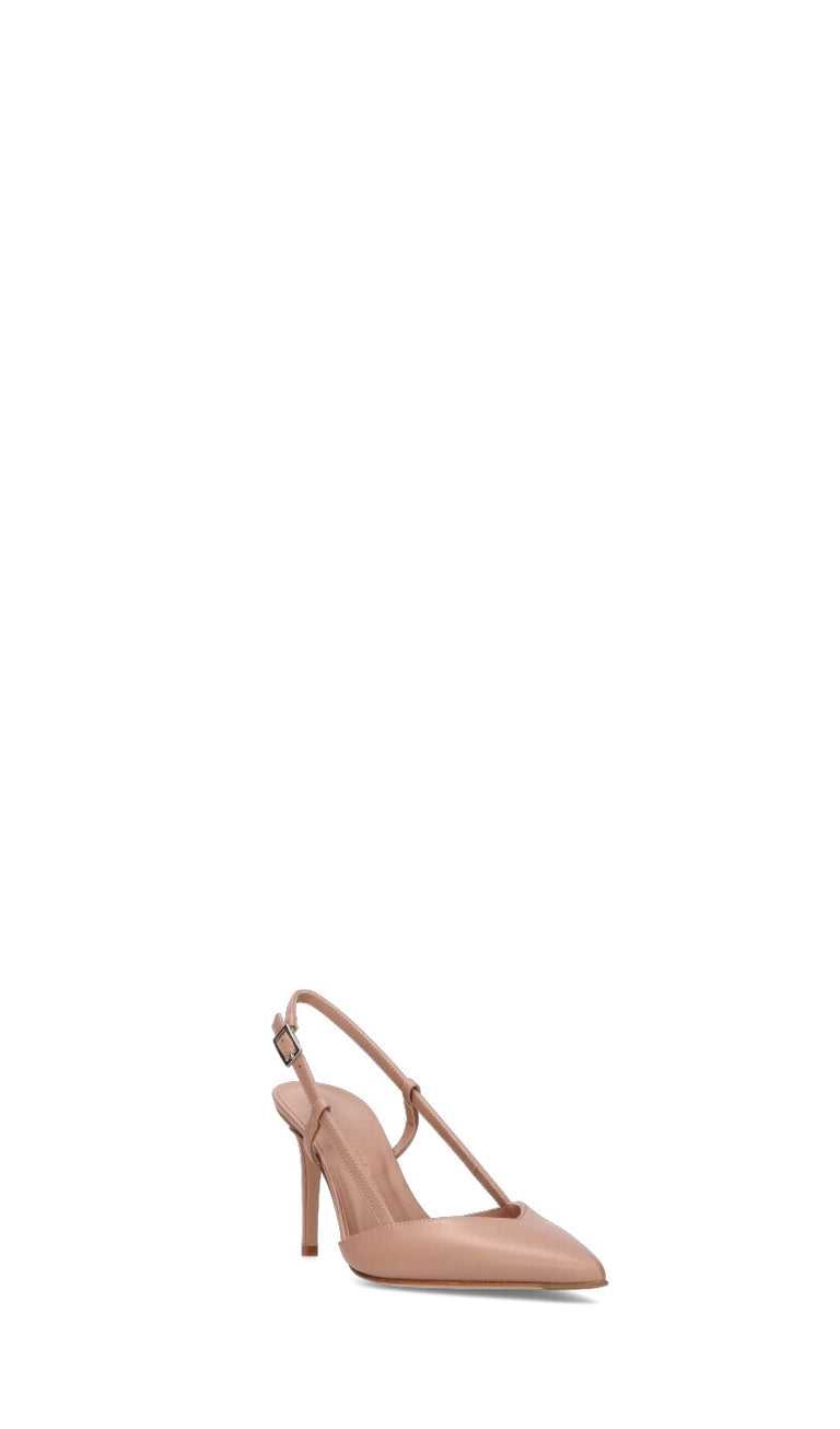 SERGIO LEVANTESI Slingback donna nude in pelle