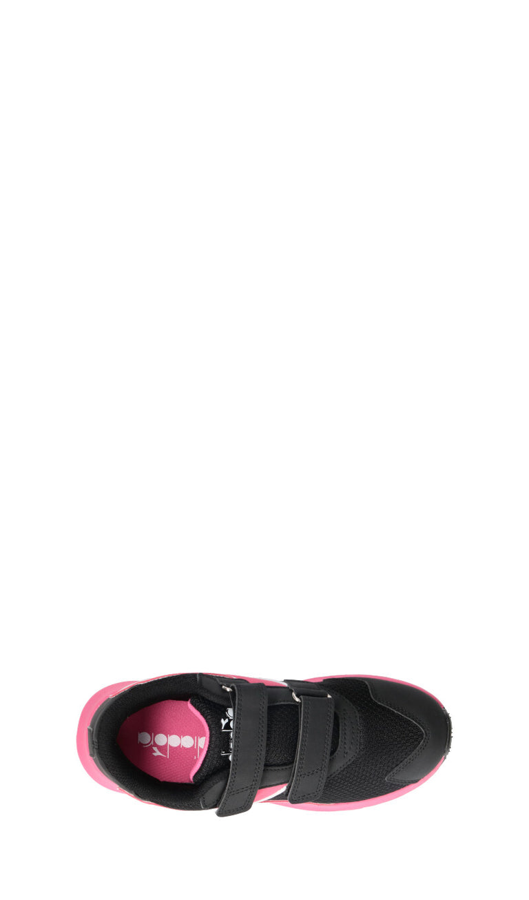 DIADORA Sneaker ragazza nera/rosa