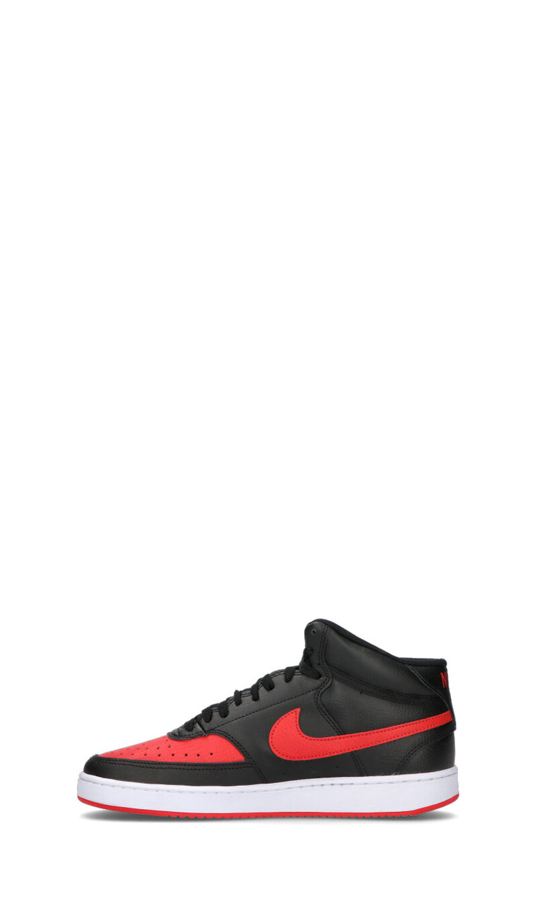 NIKE COURT VISION MID Sneaker uomo nera/rossa in pelle