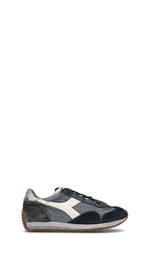 DIADORA HERITAGE - EQUIPE H DIRTY STONE WASH EVO Sneaker uomo blu in suede