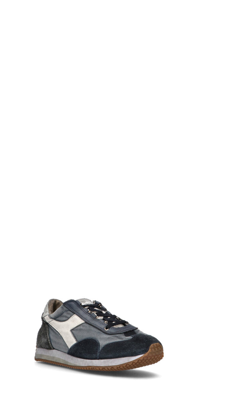 DIADORA HERITAGE - EQUIPE H DIRTY STONE WASH EVO Sneaker uomo blu in suede