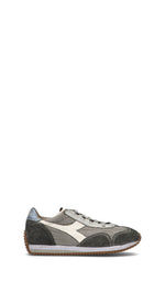 DIADORA HERITAGE - EQUIPE H DIRTY STONE WASH EVO Sneaker uomo grigia in suede