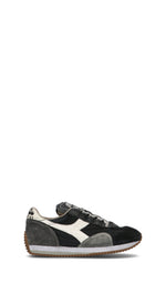 DIADORA HERITAGE - EQUIPE H DIRTY STONE WASH EVO Sneaker uomo nera in suede