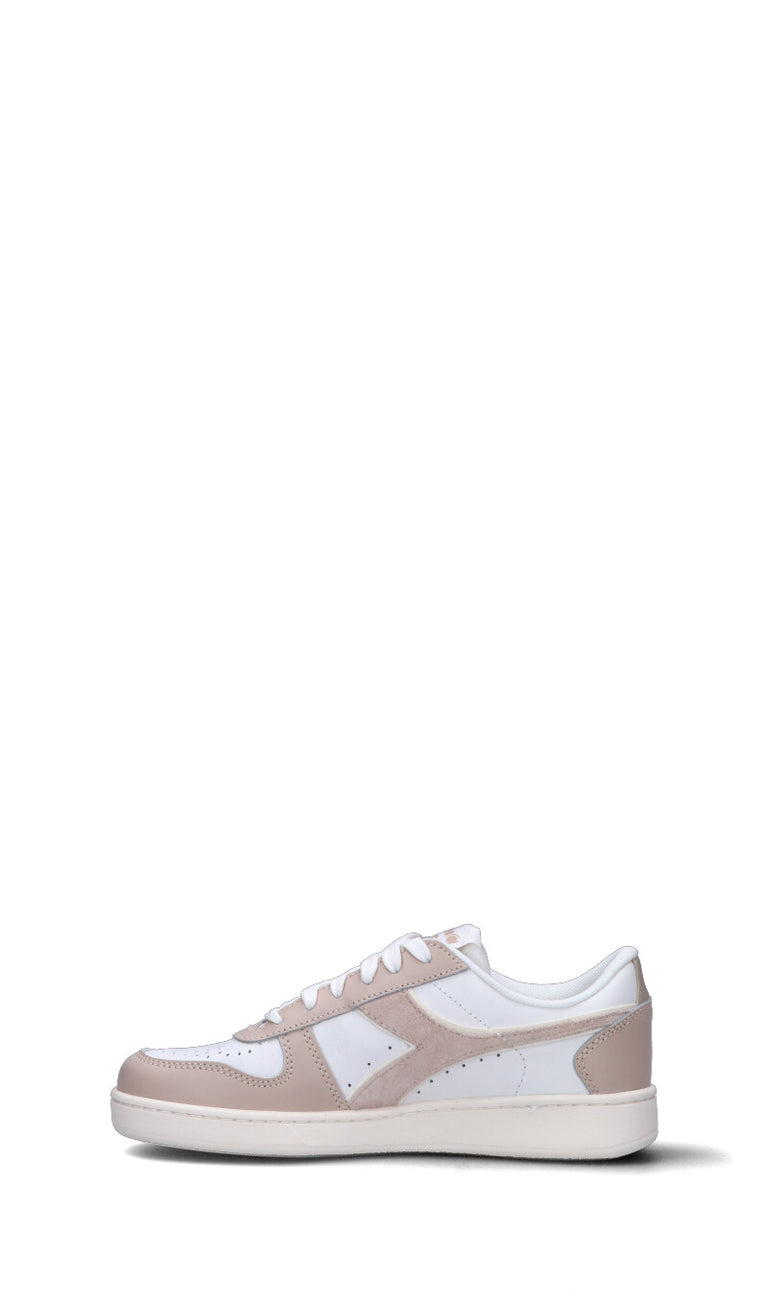 DIADORA Sneaker donna bianca/rosa in pelle