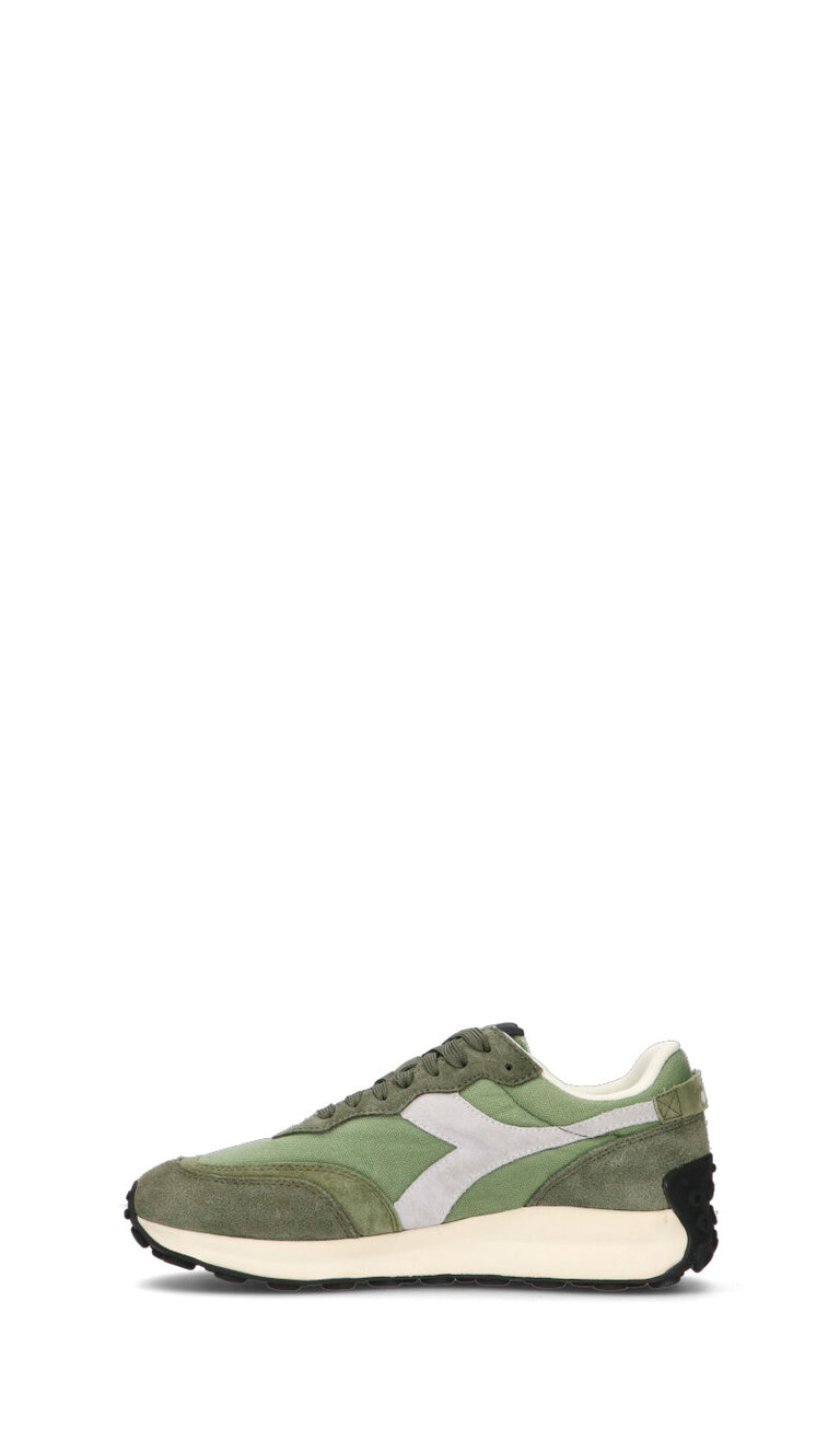 DIADORA - RACE SUEDE SW Sneaker uomo verde in suede