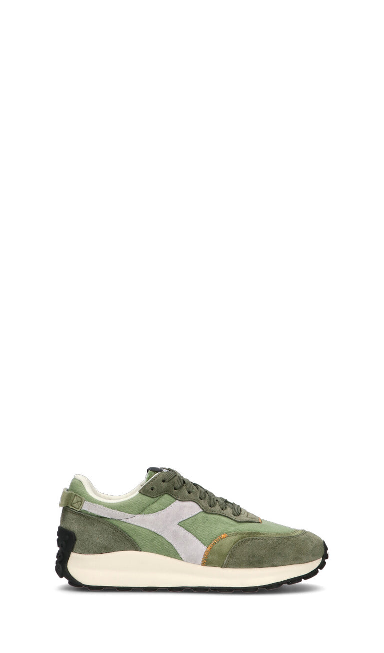 DIADORA - RACE SUEDE SW Sneaker uomo verde in suede