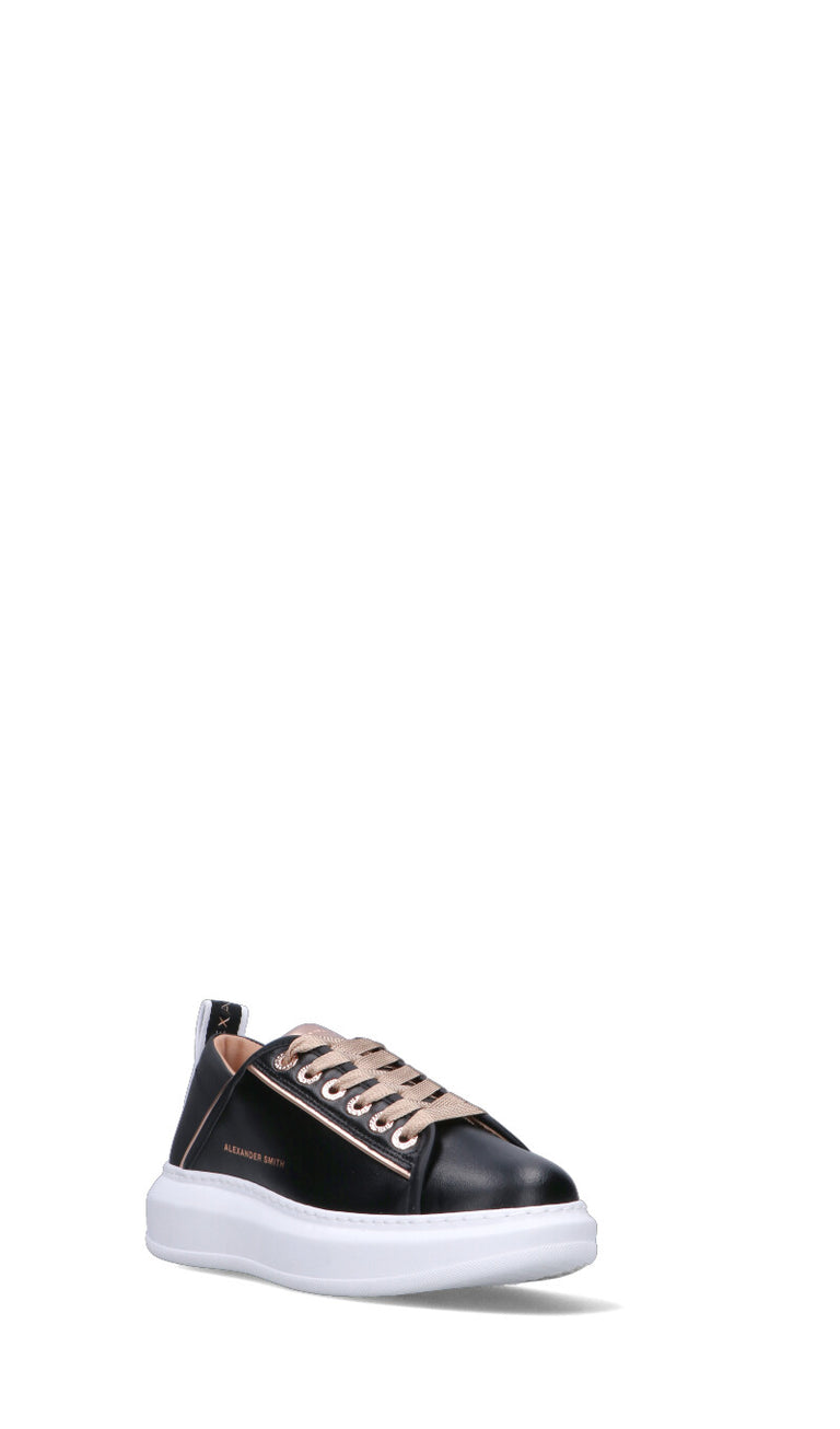 ALEXANDER SMITH Sneaker donna nera in pelle