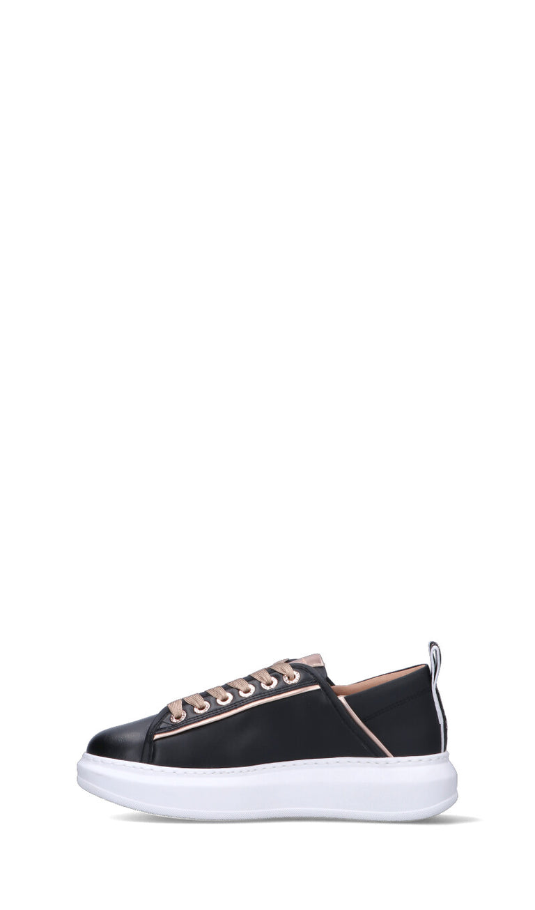 ALEXANDER SMITH Sneaker donna nera in pelle