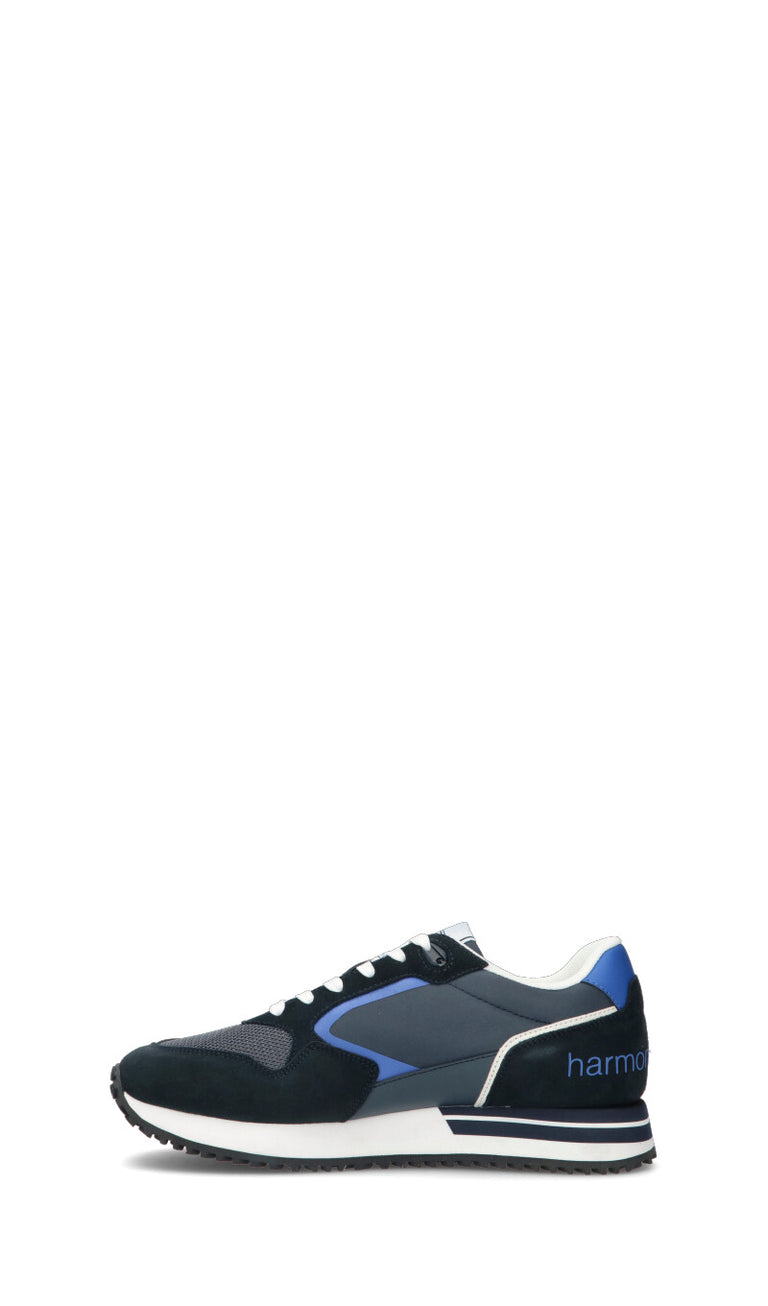 HARMONT&BLAINE Sneaker uomo blu/nera/grigia in suede