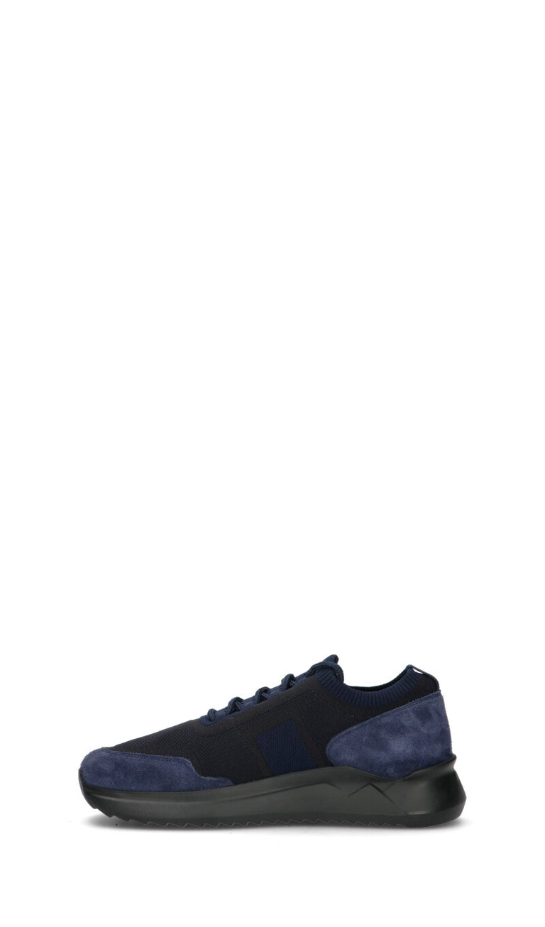 HARMONT&BLAINE Sneaker uomo blu in suede