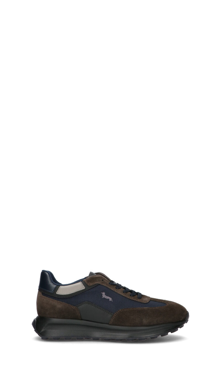 HARMONT&BLAINE Sneaker uomo marrone/blu in suede