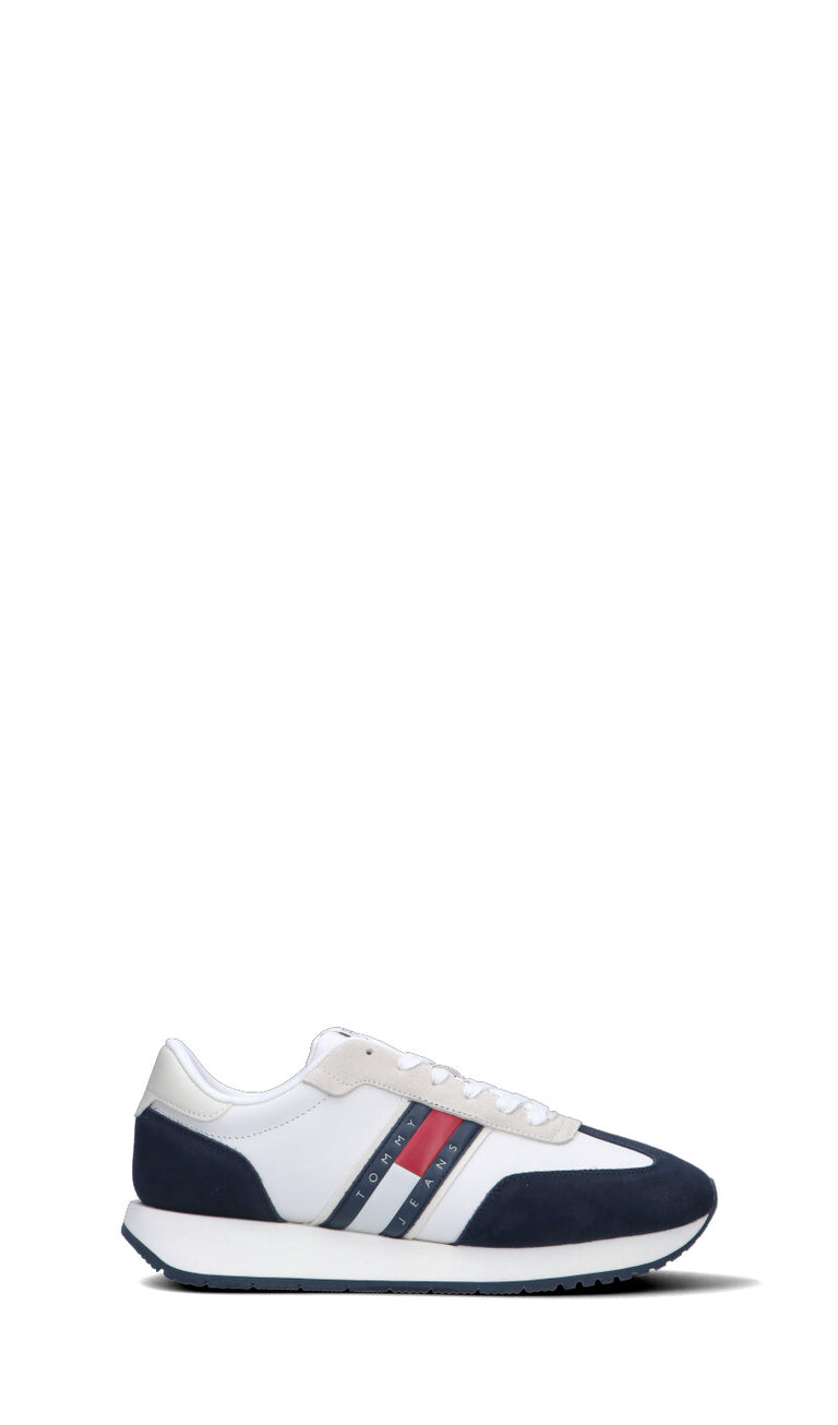 TOMMY HILFIGER JEANS Sneaker uomo bianca/blu